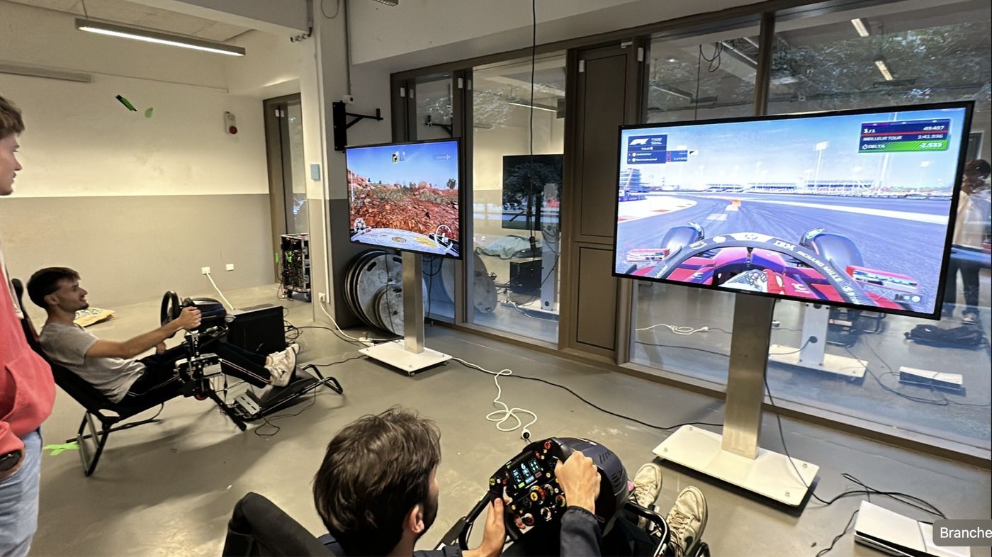 Le simulateur de course installé à Télécom Paris